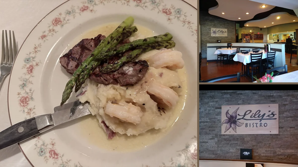 Italian bistro dishes served with simple presentation.
